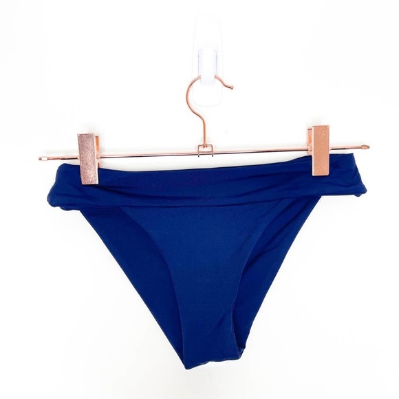 (A7) L*Space Veronica Fold Over Hipster Bikini Bottom in Midnight Blue Sz S, NWT - Picture 5 of 9
